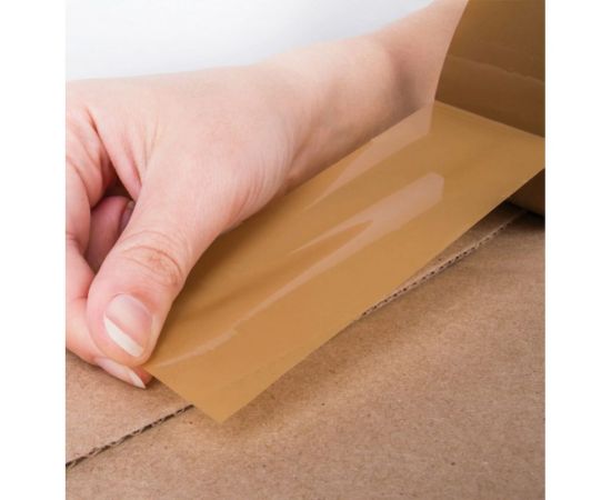 Клейкая лента STAFF 50 мм х 66 м упаковочная, КОРИЧНЕВАЯ ,толщина 40 микрон 440159 – изображение 3