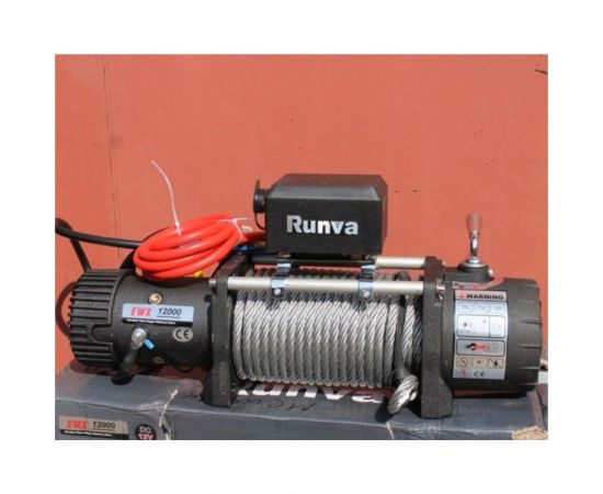 Автомобильная электрическая лебёдка RUNVA 12V 12000 lbs 5443 кг стальной трос EWX12000S – изображение 2