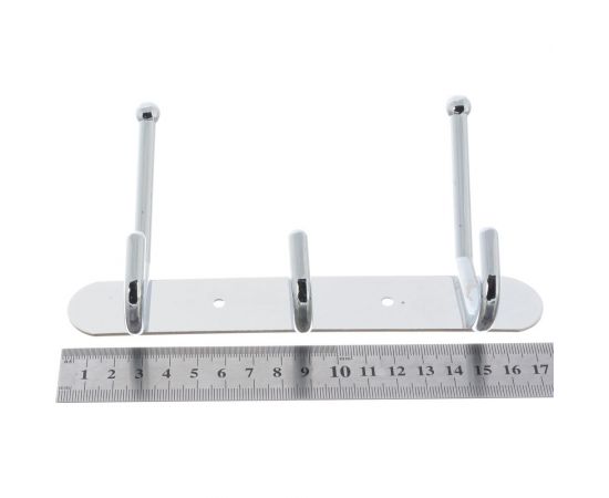 Настенные крючки для полотенец HAIBA металлические, хром HB201-3 – изображение 6