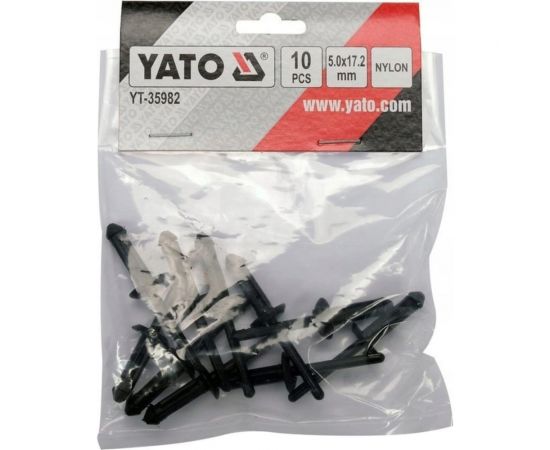 Пластиковые заклепки YATO 5,0x17,2 мм, 10 штук YT-35982 – изображение 3
