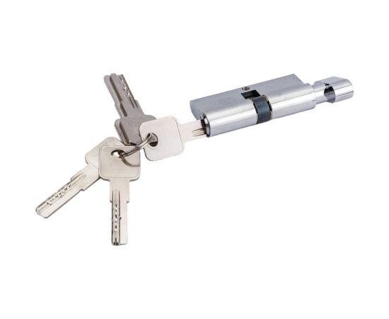 Цилиндр PALIDORE алюмин. А 70 PC (ключ/завертка, хром бл.) TURDUS 98760952 – изображение 7