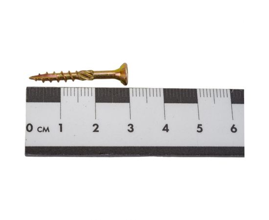 Конструкционный шуруп STARFIX 3,5x30 мм потайной, желтый цинк 500 штук SMC2-43918-500 – изображение 2