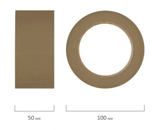 Клейкая лента STAFF 50 мм х 66 м упаковочная, КОРИЧНЕВАЯ ,толщина 40 микрон 440159 – изображение 2