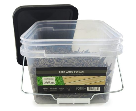 Саморезы для монтажа террас и фасадов Camo Deck Wood Screws 55x4,5 mm, C4, T20 1750 шт., с антикоррозийным покрытием, арт. 551750C4 – изображение 3