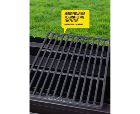 Чугунная решетка-гриль Forester 40x30 см, с керамическим антипригарным покрытием CI-05 – изображение 9