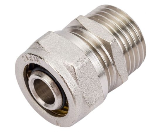 Обжимной соединитель STI латунный, Ду16x1/2"" Ру25, наружная резьба D190-00003 – изображение 3