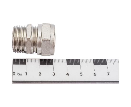 Обжимной соединитель STI латунный, Ду16x1/2"" Ру25, наружная резьба D190-00003 – изображение 2