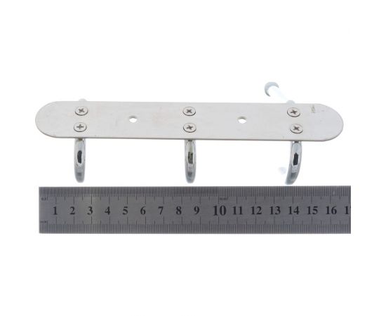 Настенные крючки для полотенец HAIBA металлические, хром HB201-3 – изображение 3