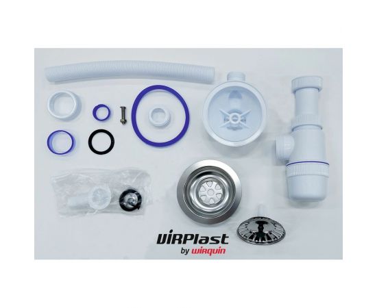 Сифон для кухонной мойки 3 1/2 Viprlast by Wirquin с круглым переливом 30987137 – изображение 3