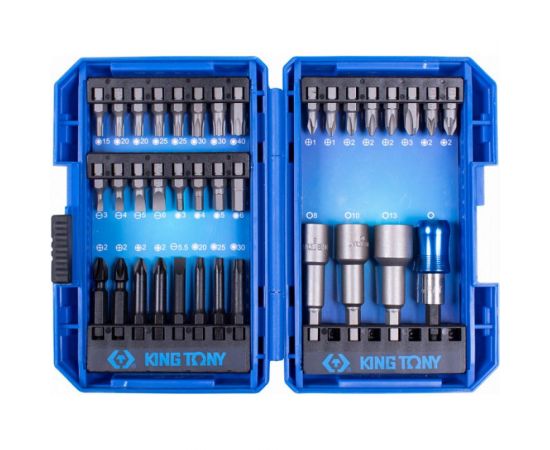 Набор 36 предметов для шуруповерта KING TONY 1036MR 