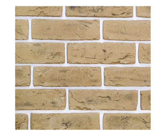 Гипсовая плитка КАСАВАГА упаковка 30 шт. Кирпич ручной формовки КРФ 407 