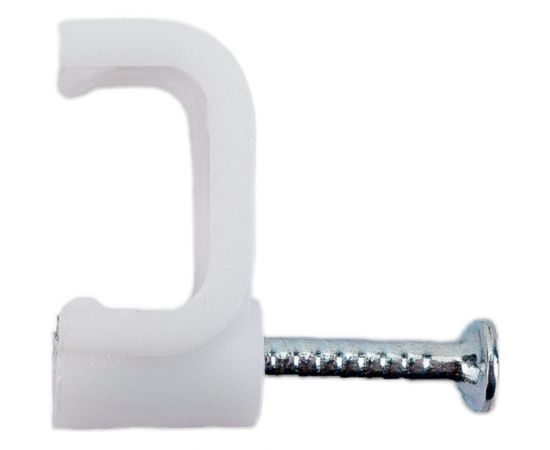 Скоба для кабеля HLT плоская, 9 мм, уп. 100 шт. 4670042796382 
