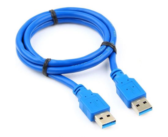Кабель USB Cablexpert 3.0 Pro 1м экран синий пакет CCP-USB3-AMAM-1M 