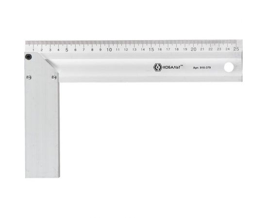 Столярный алюминиевый угольник 250 мм КОБАЛЬТ 910-379 
