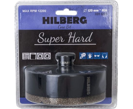 Коронка алмазная Super Hard 120 мм, M14 Hilberg HH693 