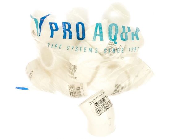 Угольник PRO AQUA PP-R 45 градусов белый 40 мм PA13514Pb – изображение 2