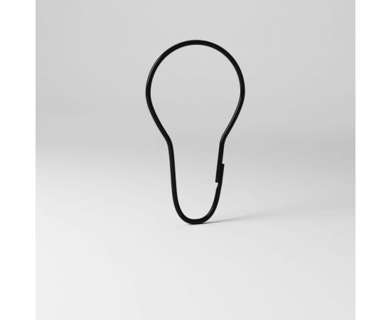 Набор колец для шторы в ванную комнату IDDIS цвет черный RINMBL0i15 – изображение 3