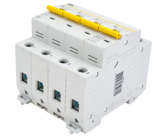 Автоматический выключатель IEK ВА47-60M 4Р 16А 6кА С MVA31-4-016-C – изображение 3