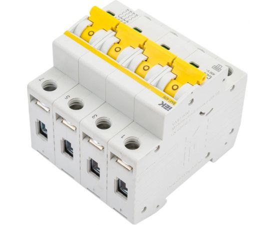 Автоматический выключатель IEK ВА47-60M 4Р 20А 6кА С MVA31-4-020-C – изображение 3