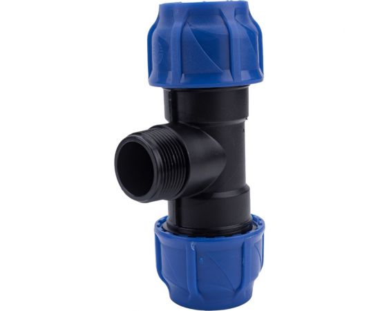 Компрессионный переходной тройник VALFEX ПНД, с наружной резьбой, 40-1 1/4""-40 1210024011440 – изображение 3