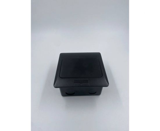 Напольная розетка Inrior розетка в пол, блок розеток в пол, черный, на 2 EURO розетки DB-02-20 – изображение 4