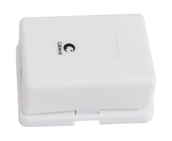 Одинарная внешняя телефонная розетка RJ-12(6P4C) Cabeus белая WS-6P4C-TEL-1 – изображение 5