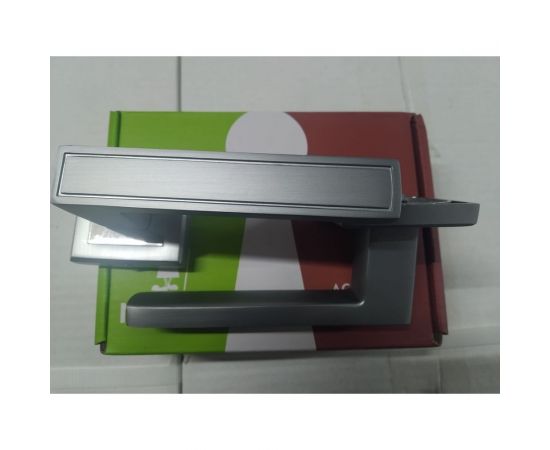 Ручка дверная Rucetti RAP 23-S SC/CP, цвет - матовый хром/хром 9013301 – изображение 2