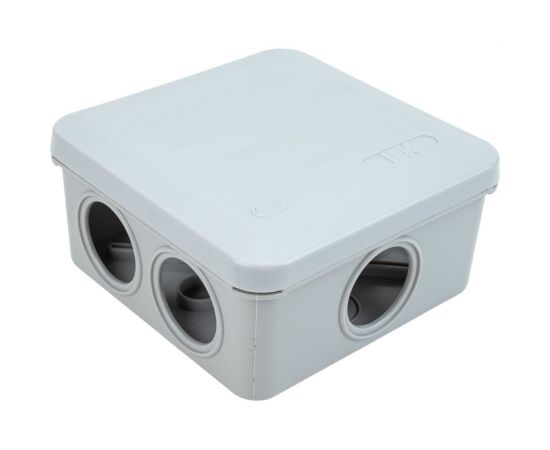 Коробка IEK КУП КМ41361 100x100x50мм ip44 6 вв. (7035) UKO21-100-100-050-K41-55U – изображение 7