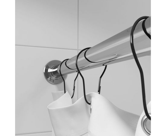 Набор колец для шторы в ванную комнату IDDIS цвет черный RINMBL0i15 – изображение 2