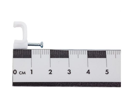 Скоба для кабеля HLT плоская, 9 мм, уп. 100 шт. 4670042796382 – изображение 2