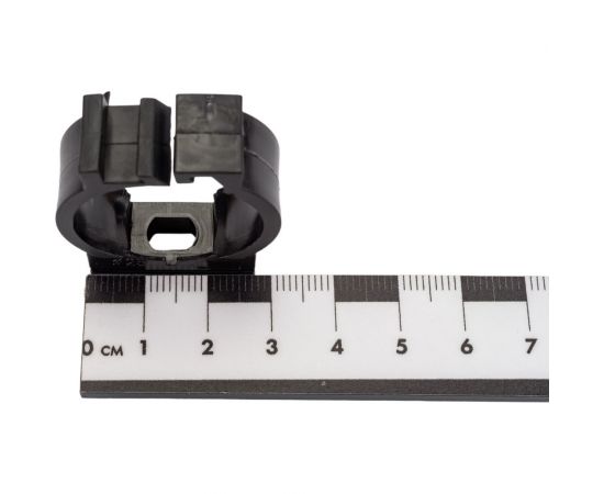 Держатель с фиксатором для труб Greenel D25 мм, черный, 50 шт. GE50182-05 – изображение 2