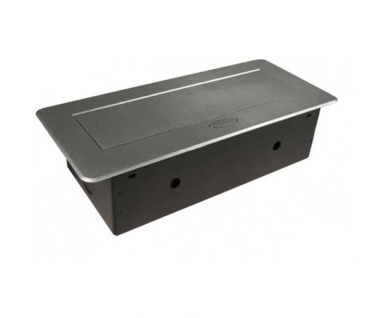 Выдвижная розетка Inrior выдвижной встраиваемый блок розеток, на 3 euro розетки, без проводки, серый TORO-01-80 – изображение 4