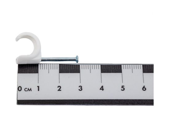 Крепежная скоба ЕВРОПАРТНЕР белая PSC 10-14 100шт. 76082124 – изображение 2