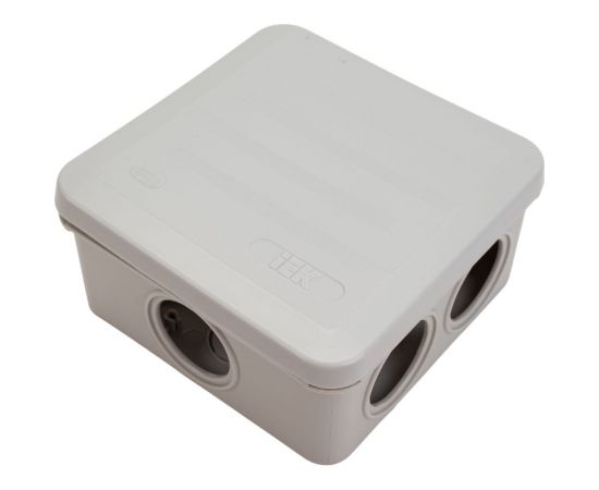 Коробка IEK КУП КМ41361 100x100x50мм ip44 6 вв. (7035) UKO21-100-100-050-K41-55U – изображение 4