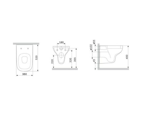 Подвесной унитаз AM.PM X-Joy S FlashClean с сиденьем микролифт C85A1702SC – изображение 2