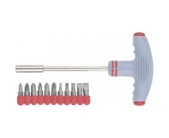 Отвертка с набором бит 11 шт MATRIX 11567 