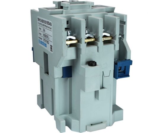 Электромагнитный пускатель Электротехник ПМ12-025100 УХЛ4 В, 380В/50Гц, 1з, 25А, нереверсивный, без реле, IP00 ET011803 