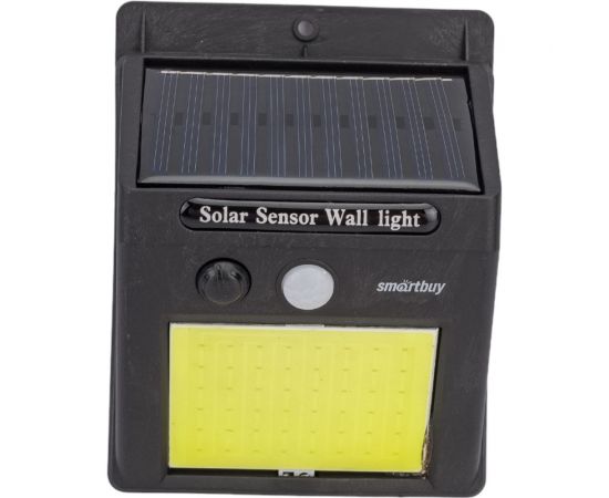 Настенный светильник Smartbuy на солнечных батареях, с датчиком движения, COB, 5 Вт, черный SBF-32-MS 