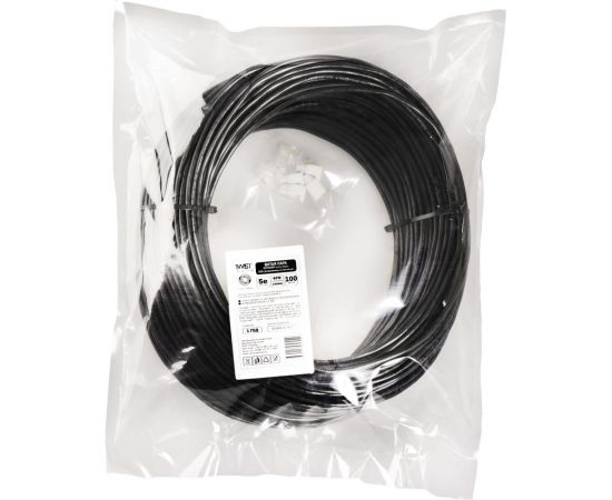 Витая пара, 100м, UTP, 4PR, cat. 5e, CCA, PE, 24 AWG, outdoor TWIST UTP4-C5E-CCA-G24-OUT-PE-100-TWCS 