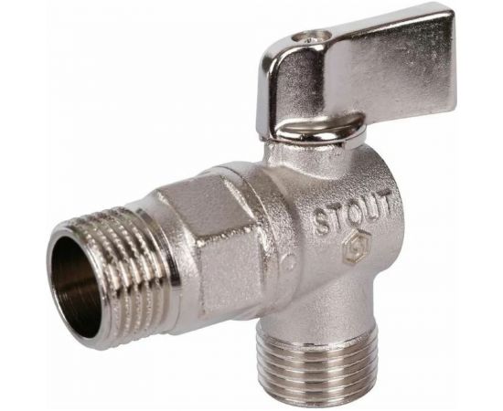 Угловой шаровой кран для бытовой техники STOUT SVB-0059-001212 1/2 RG008UJRB8RMR8 