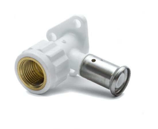 Водорозетка HENCO ВР, ПВДФ пресс, белая, 20x1/2"", 56 мм 2PKW-2004 