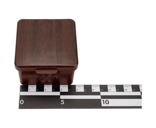 Распаячная коробка IEK км 65x65x50мм о/к ip54 4 вв. дуб UKO31-065-065-050-K24-54 – изображение 2