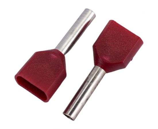 Штыревой втулочный изолированный наконечник TDM двойной НШвИ 2 0,75х8 20шт SQ0568-0049 – изображение 6