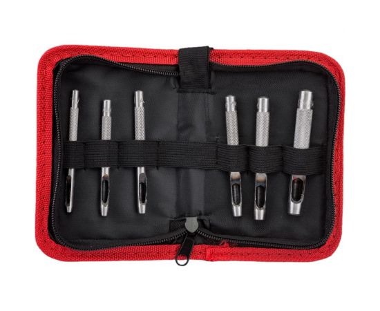 Набор пробойников Forsage 6 предметов 3.2, 4, 4.8, 5.6, 6.4, 8 мм F-3691B 50829 – изображение 5