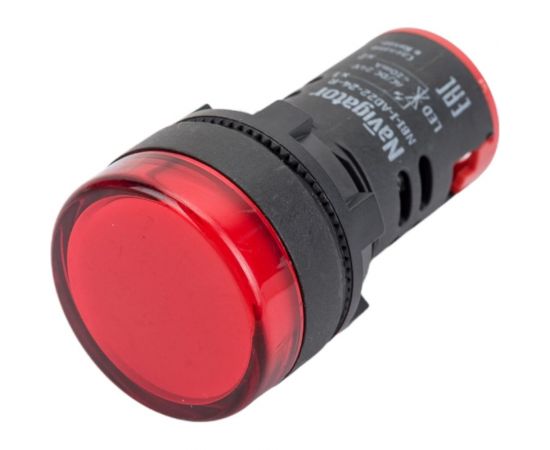 Индикаторная лампа Navigator NBI-I-AD22-24-R красная, d22мм, 24В AC/DC 82805 – изображение 3