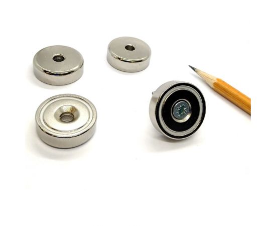 Магнитное крепление с зенковкой Проф-магнит А25, сцепление 14 кг, 4 шт. PMYP-A-25 – изображение 7