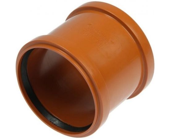 Муфта РемоКолор наружная канализация, рыжая, 110 мм 141-591 – изображение 2