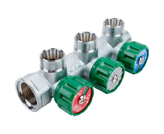 Регулируемый коллектор с 3 отверстиями FAR 3/4" М24х19 FK 3850 C34 – изображение 6