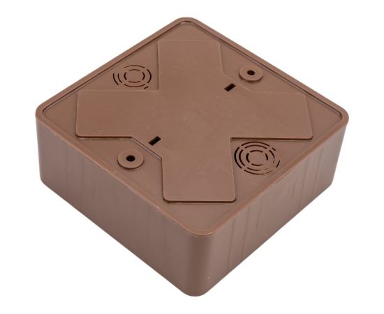 Распределительная коробка GREENEL наружного монтажа 100х100х44мм ОРЕХ GE41221-14 – изображение 3