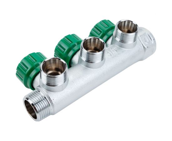 Регулируемый коллектор с 3 отверстиями FAR 3/4" М24х19 FK 3850 C34 – изображение 5